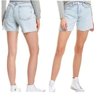 NWOT Rag & Bone Maya High-Rise Midi Short - Nevada Blue SZ 25